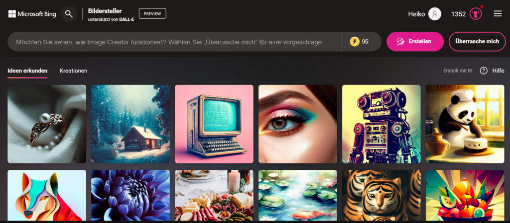 bing image creator DALL E 2