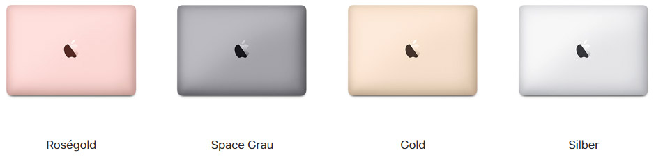 In diesen Farben ist 2017er Macbook 12 Zoll zu haben