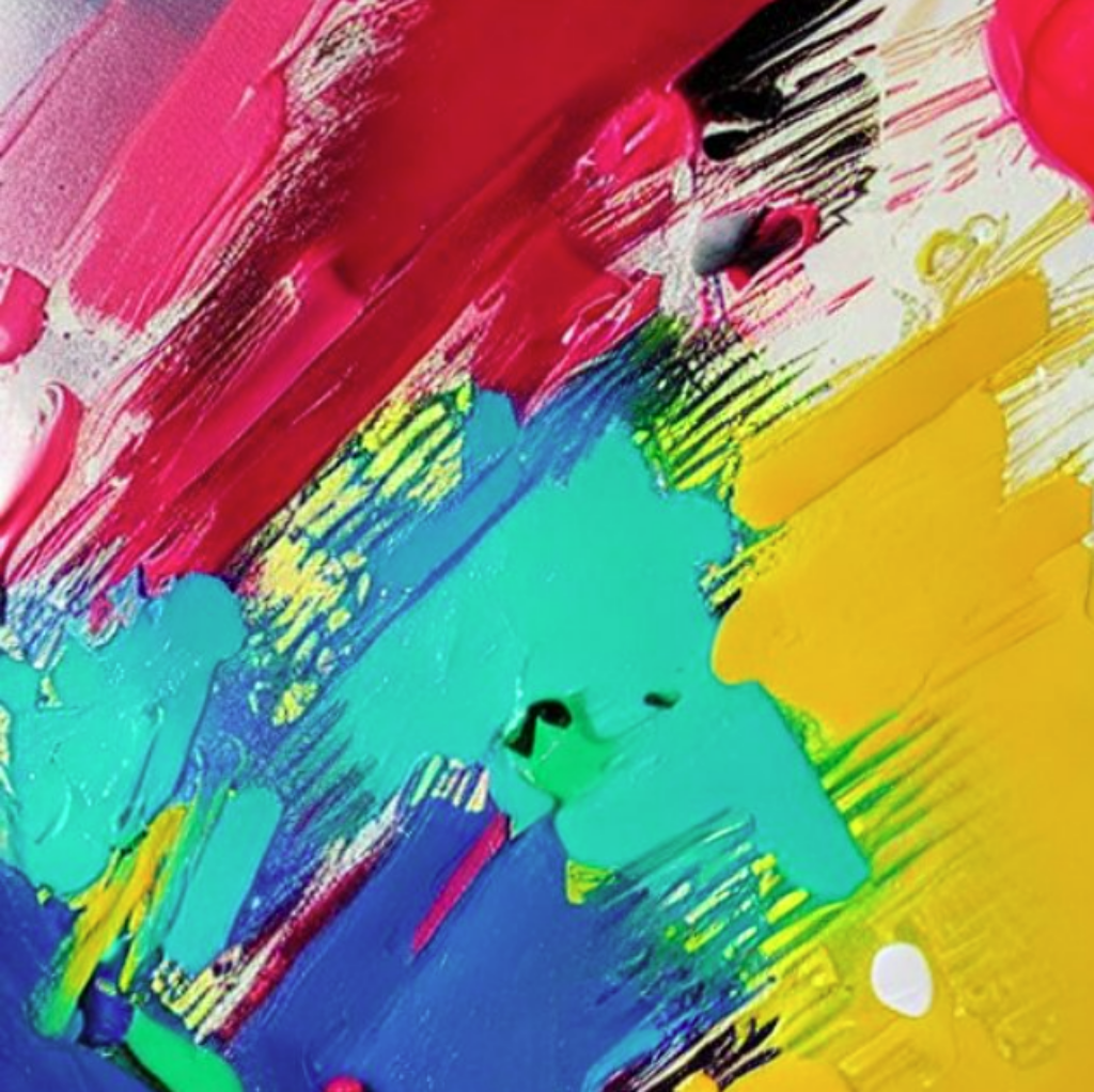 stable diffusion colorful splashes of paint geometric abstract